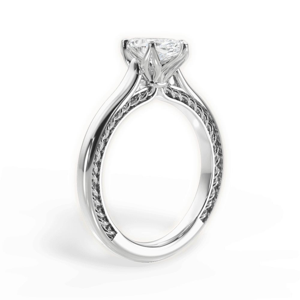 14kt White Gold/18kt White Gold/Platinum/marquise/front