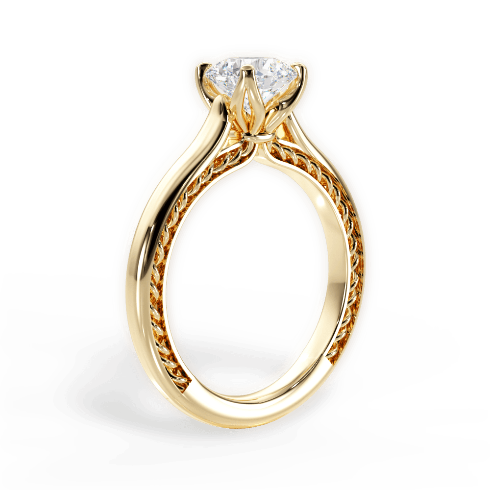 14kt Yellow Gold/18kt Yellow Gold/round/front