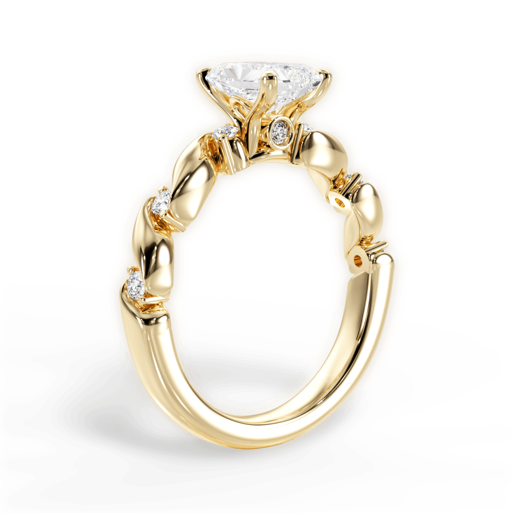 14kt Yellow Gold/18kt Yellow Gold/radiant/front