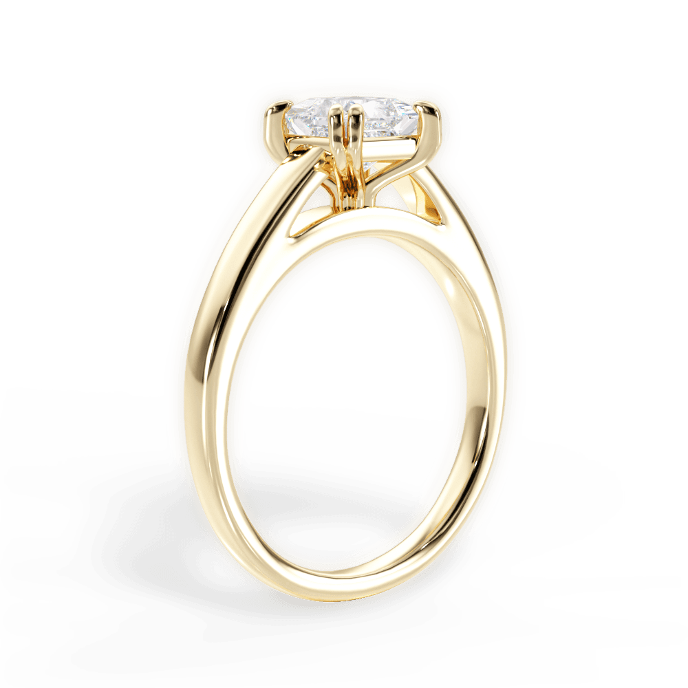 14kt Yellow Gold/18kt Yellow Gold/princess/front