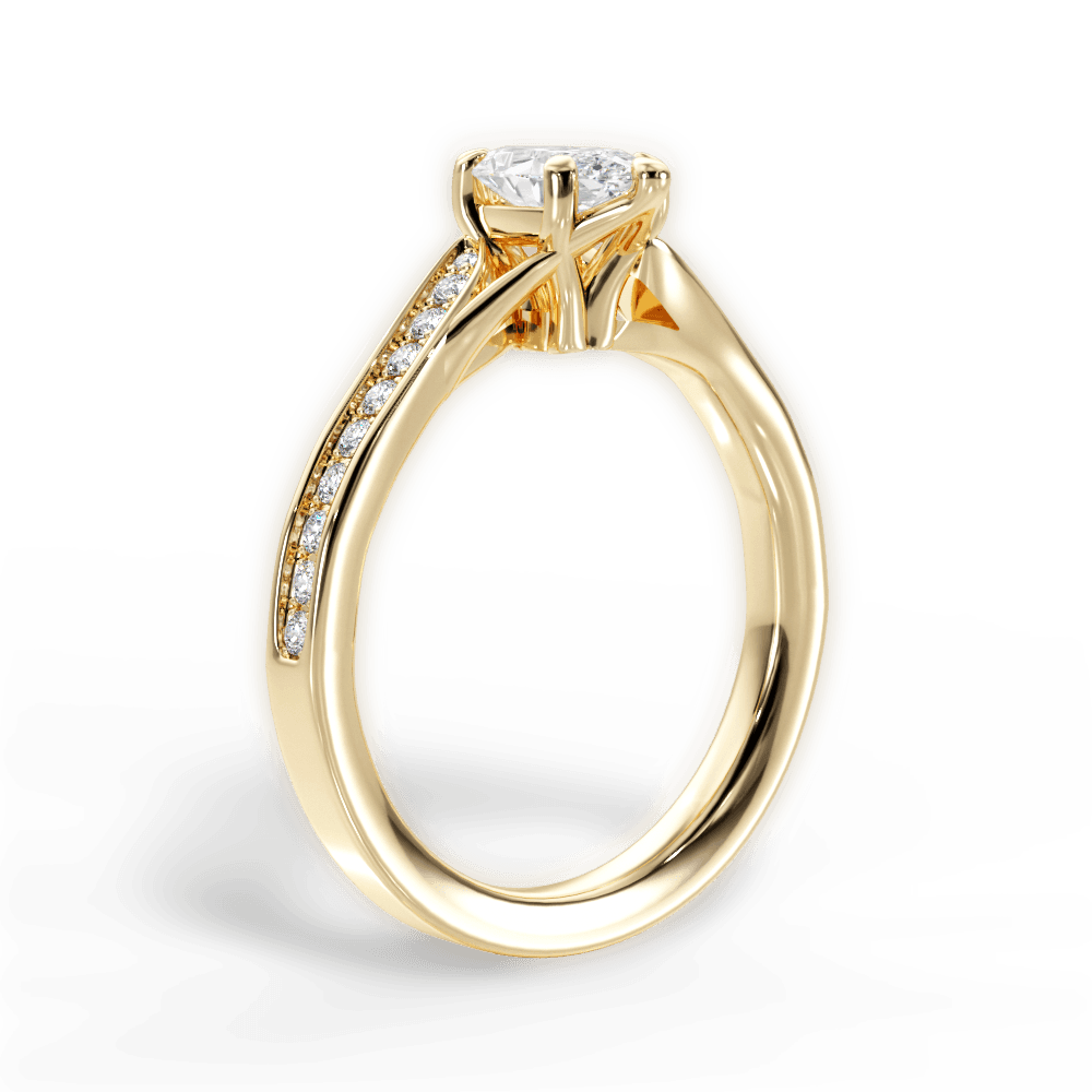 14kt Yellow Gold/18kt Yellow Gold/marquise/front