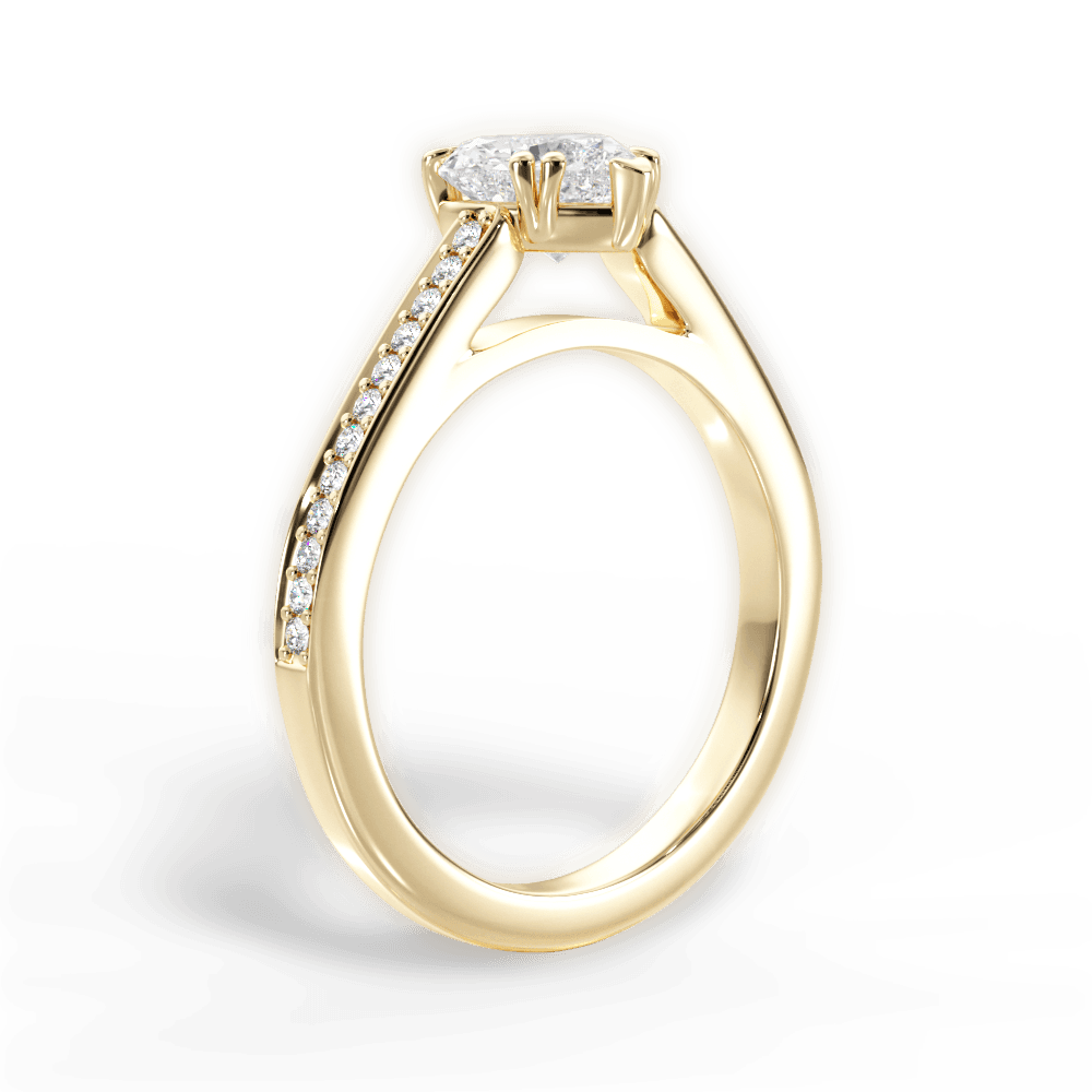 14kt Yellow Gold/18kt Yellow Gold/heart/front