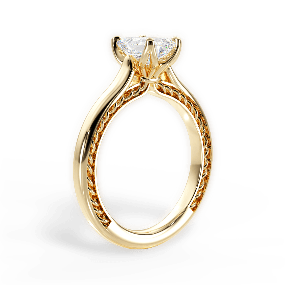 14kt Yellow Gold/18kt Yellow Gold/emerald/front