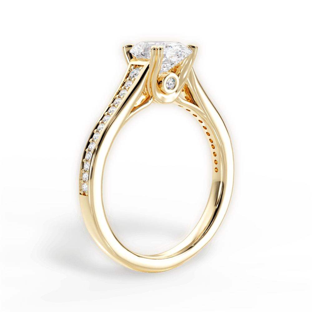14kt Yellow Gold/18kt Yellow Gold/oval/front