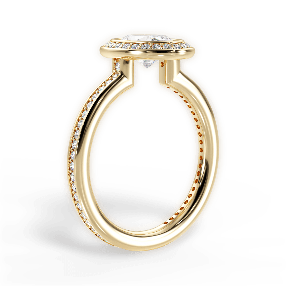 14kt Yellow Gold/18kt Yellow Gold/oval/front