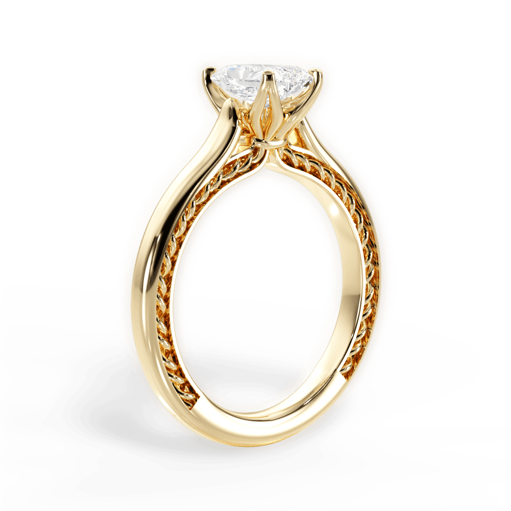 14kt Yellow Gold/18kt Yellow Gold/radiant/front