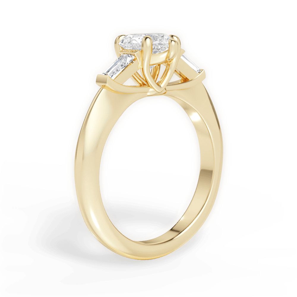 14kt Yellow Gold/18kt Yellow Gold/heart/front