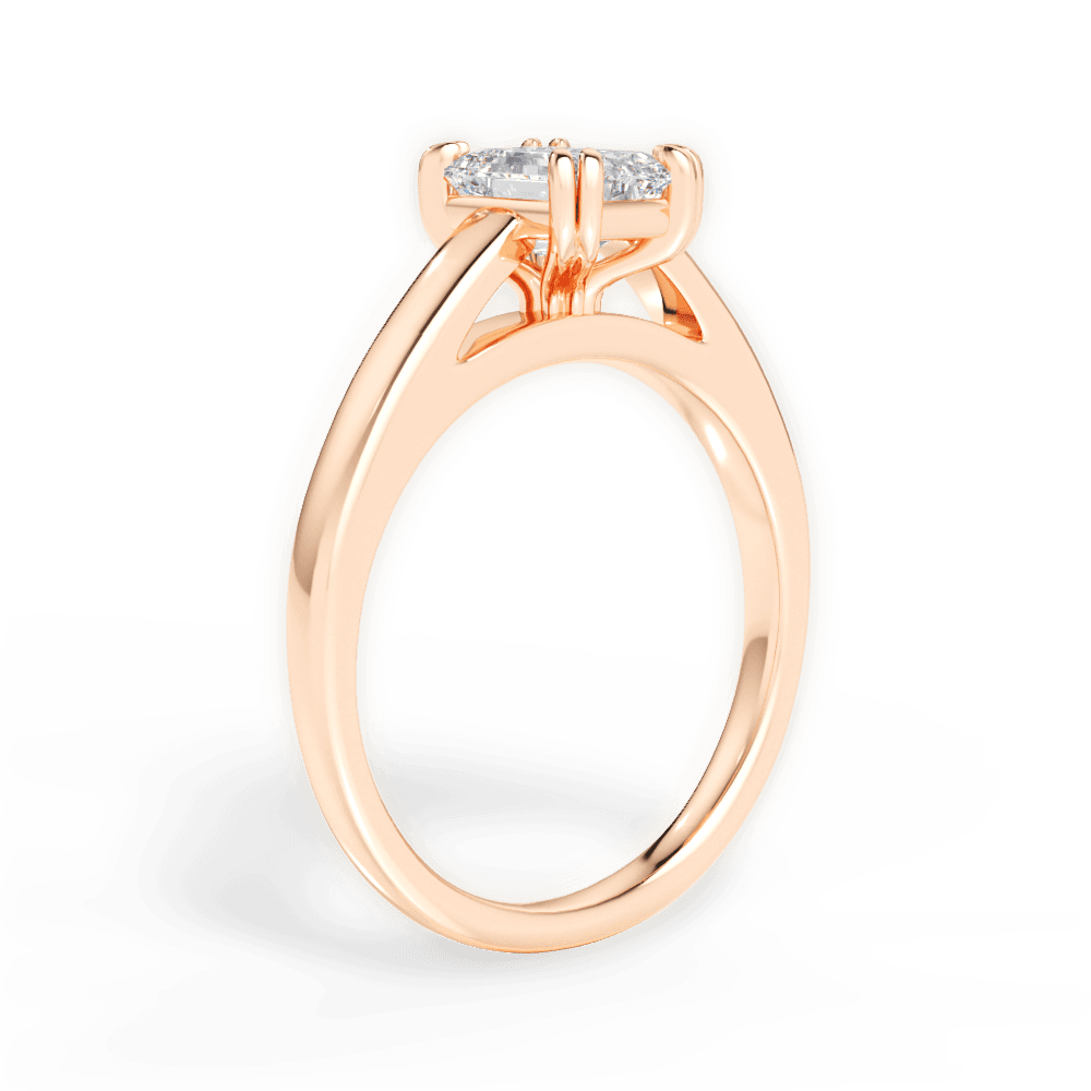 14kt Rose Gold/18kt Rose Gold/emerald/front