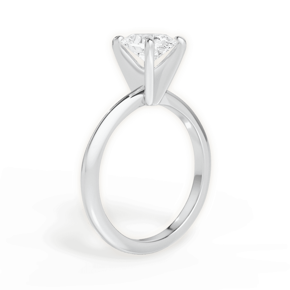 14kt White Gold/18kt White Gold/Platinum/oval/front