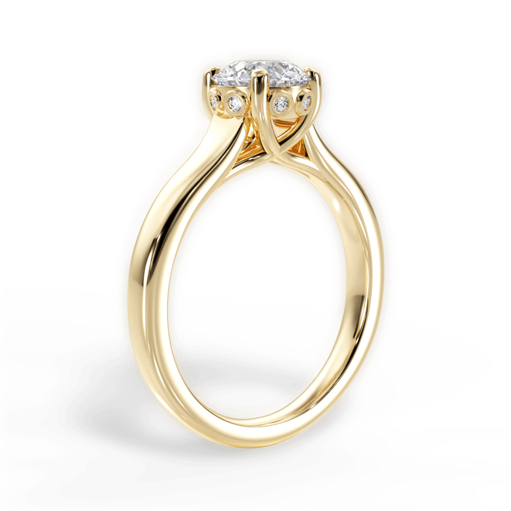 14kt Yellow Gold/18kt Yellow Gold/round/front