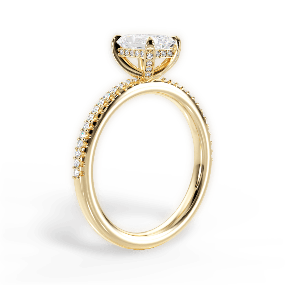 14kt Yellow Gold/18kt Yellow Gold/radiant/front