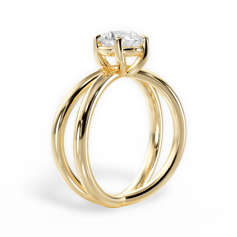 14kt Yellow Gold/18kt Yellow Gold/round/front