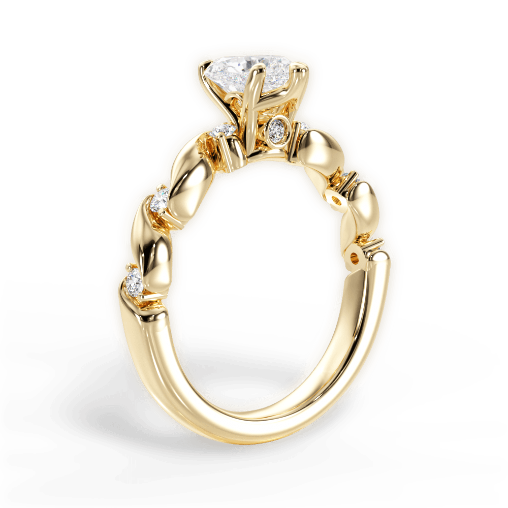 14kt Yellow Gold/18kt Yellow Gold/heart/front