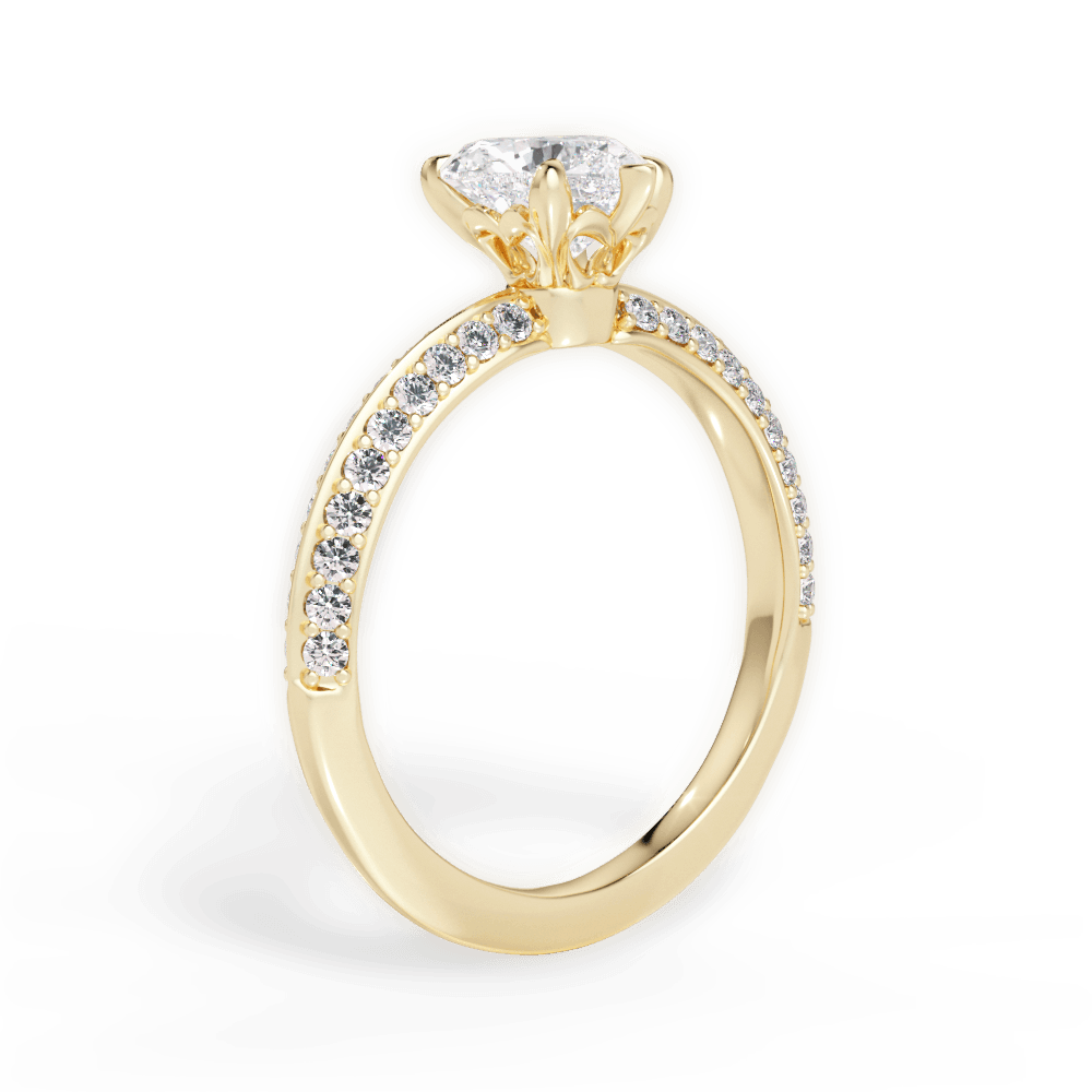 14kt Yellow Gold/18kt Yellow Gold/heart/front