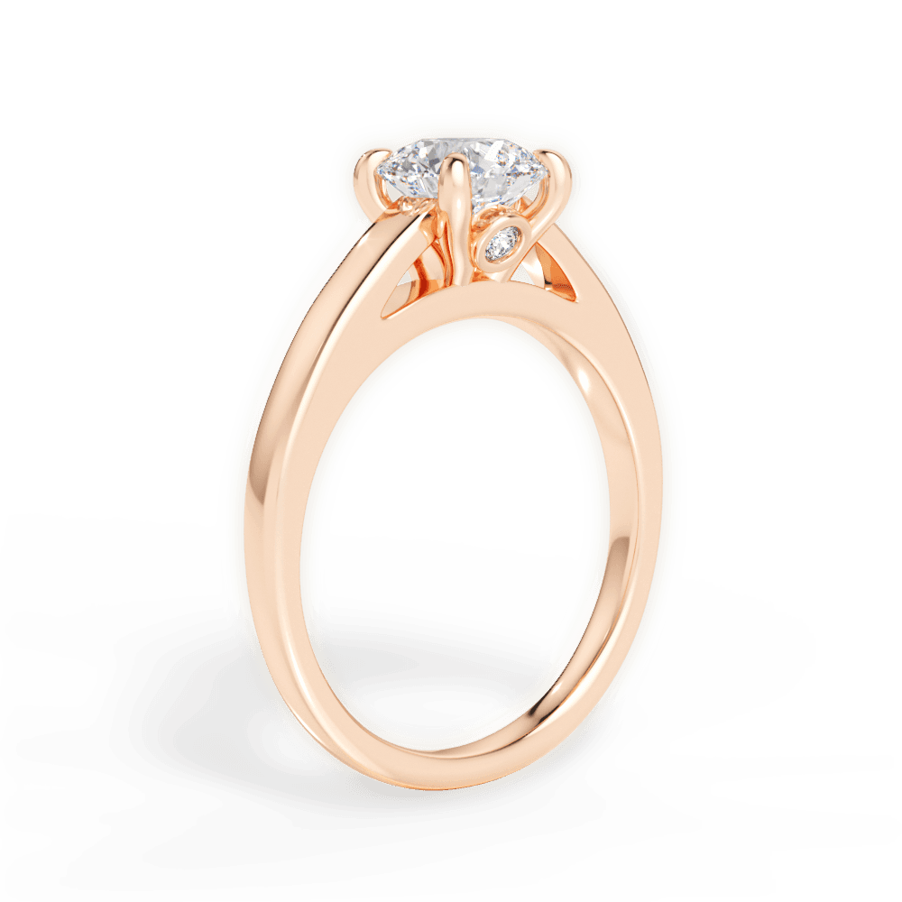 14kt Rose Gold/18kt Rose Gold/round/front