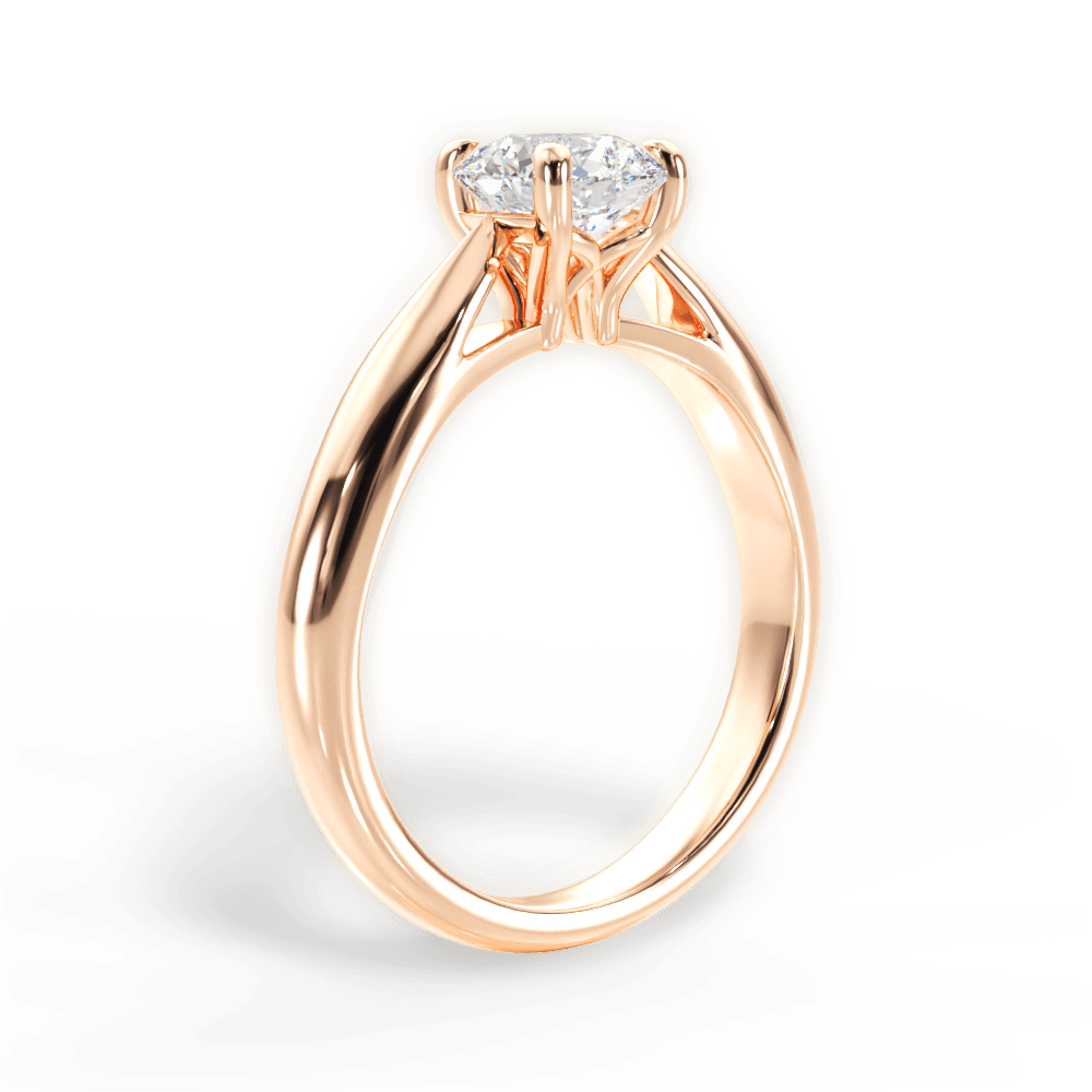 14kt Rose Gold/18kt Rose Gold/round/front