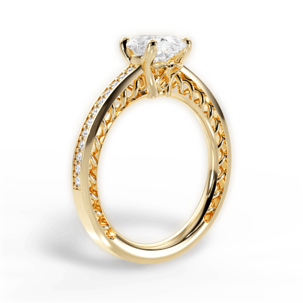 14kt Yellow Gold/18kt Yellow Gold/oval/front