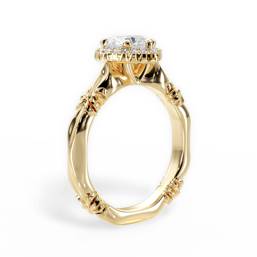 14kt Yellow Gold/18kt Yellow Gold/heart/front