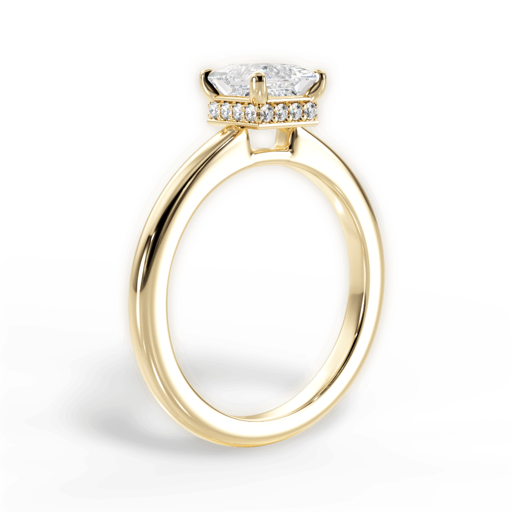 14kt Yellow Gold/18kt Yellow Gold/princess/front