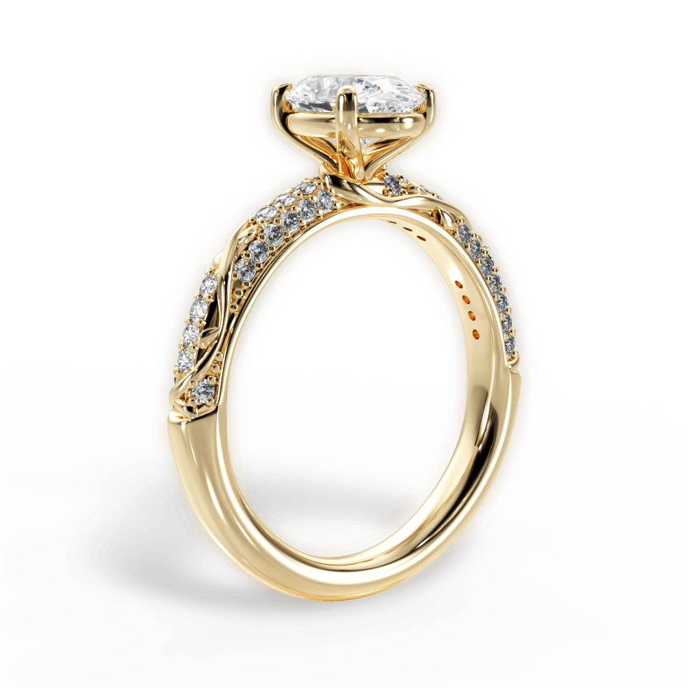 14kt Yellow Gold/18kt Yellow Gold/oval/front