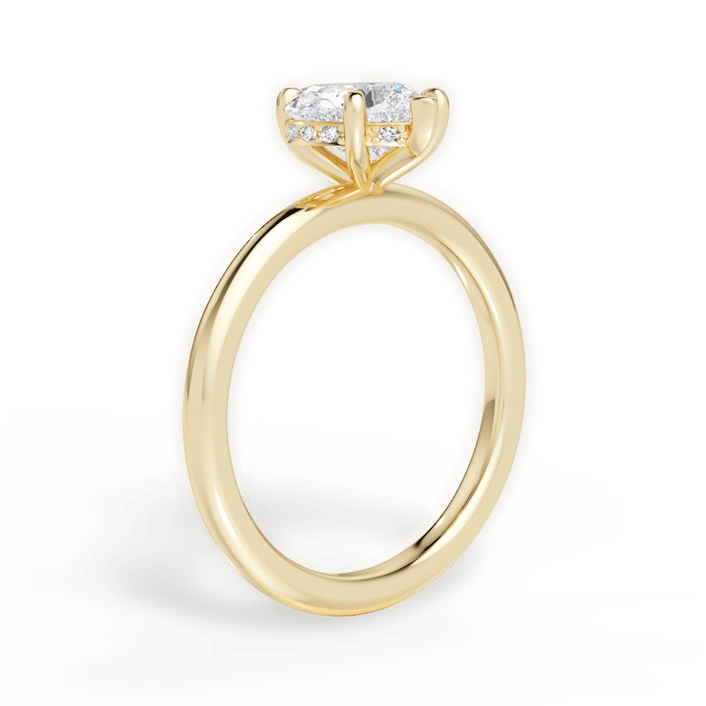 14kt Yellow Gold/18kt Yellow Gold/heart/front