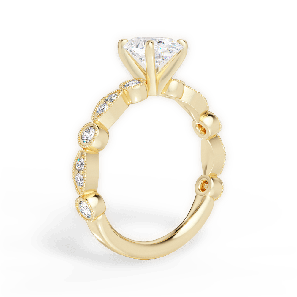 14kt Yellow Gold/18kt Yellow Gold/oval/front