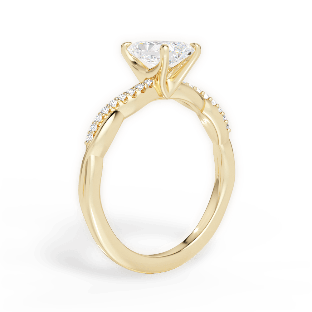 14kt Yellow Gold/18kt Yellow Gold/radiant/front