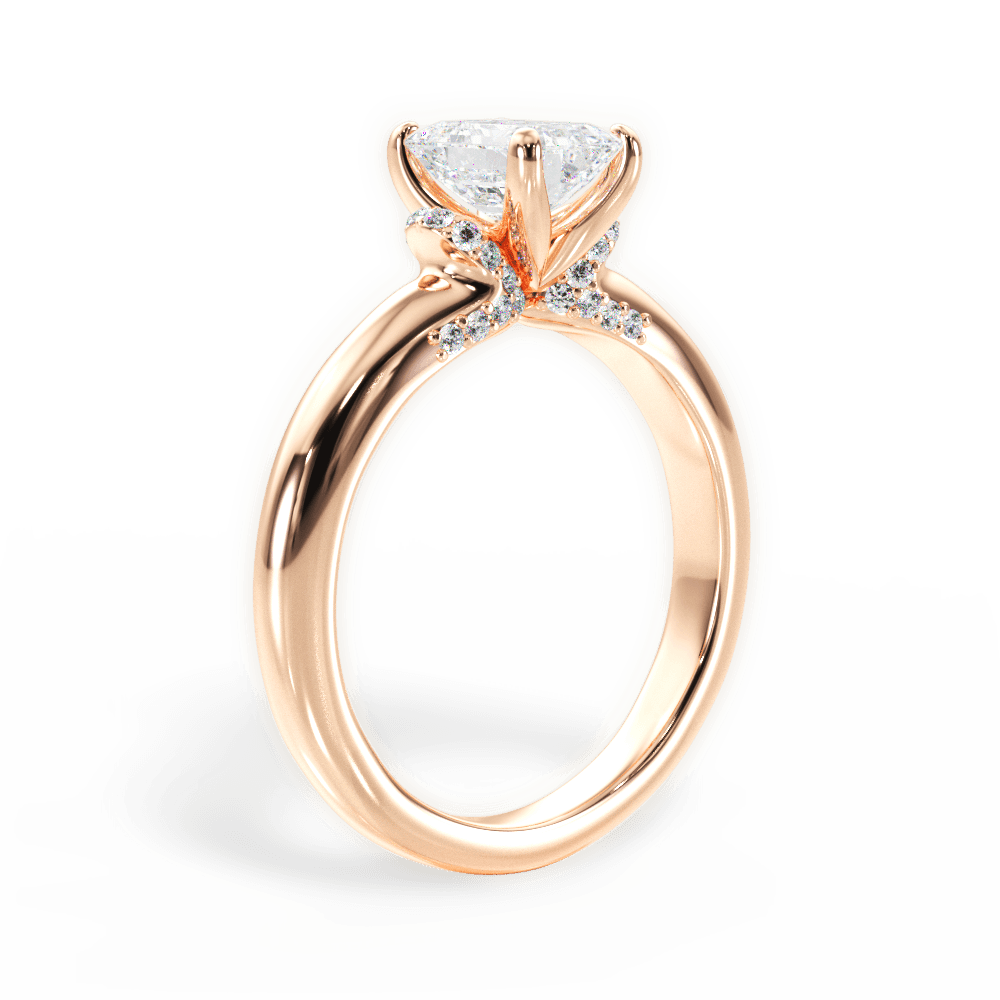 14kt Rose Gold/18kt Rose Gold/emerald/front