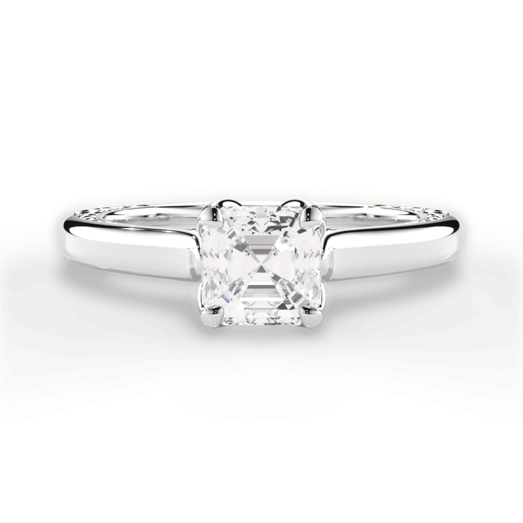 14kt White Gold/18kt White Gold/Platinum/asscher/top sku 1ASZ2828