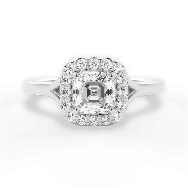 14kt White Gold/18kt White Gold/Platinum/asscher/top sku 1ASZ1322