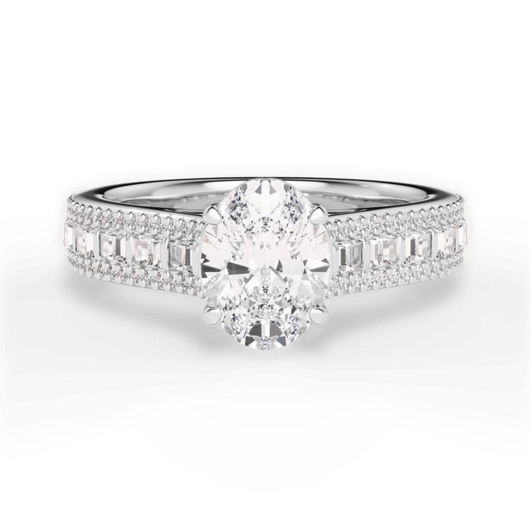 14kt White Gold/18kt White Gold/Platinum/oval/top sku 1OZ1524