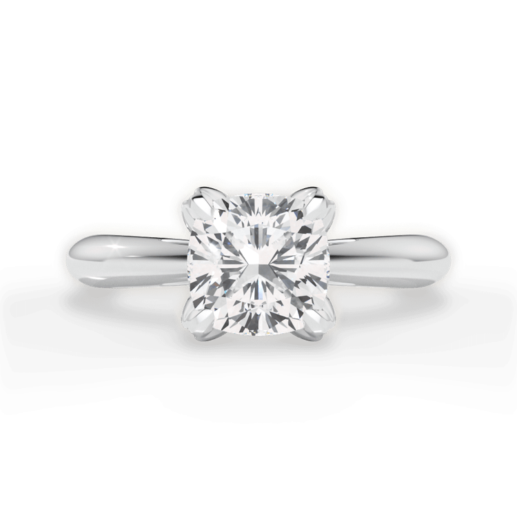 14kt White Gold/18kt White Gold/Platinum/cushion/top sku 1CUZ3279