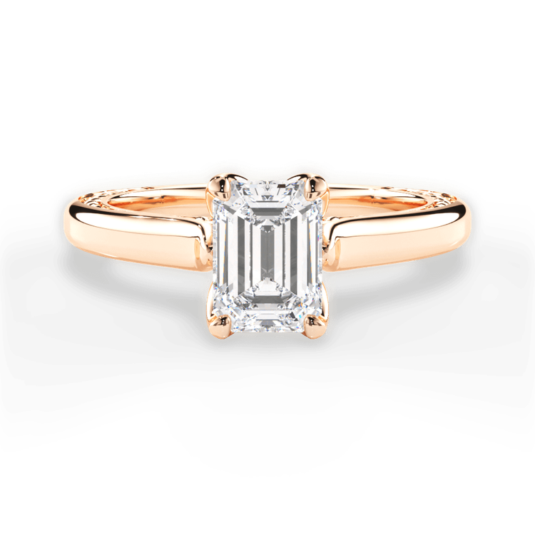 14kt Rose Gold/18kt Rose Gold/emerald/top sku 1ECZ2828