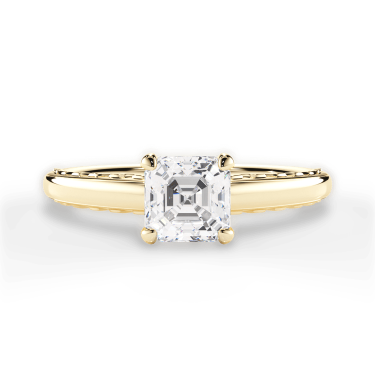 14kt Yellow Gold/18kt Yellow Gold/asscher/top sku 1ASZ2850