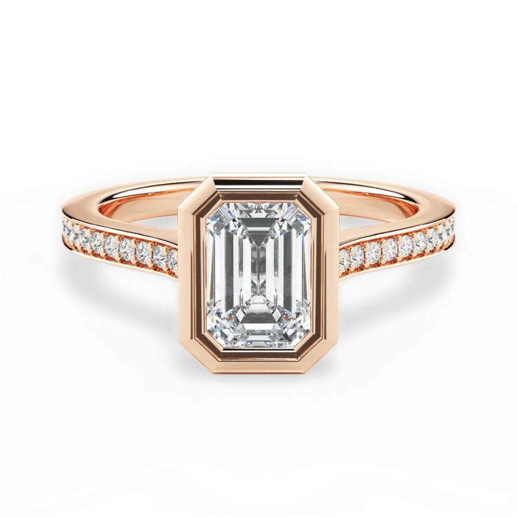 14kt Rose Gold/18kt Rose Gold/emerald/top sku 1ECZ4725