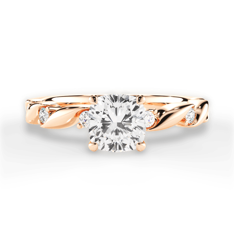 14kt Rose Gold/18kt Rose Gold/cushion/top sku 1CUZ1501