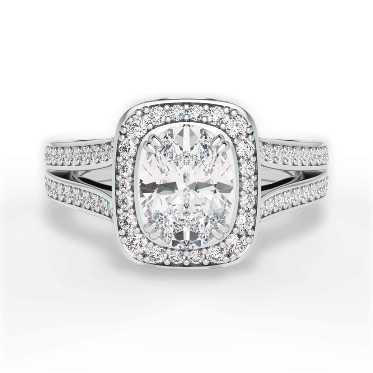 14kt White Gold/18kt White Gold/Platinum/oval/top sku 1OZ3152