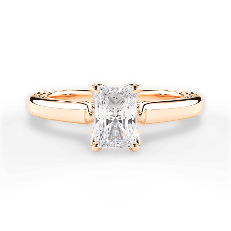 14kt Rose Gold/18kt Rose Gold/radiant/top sku 1RAZ2828