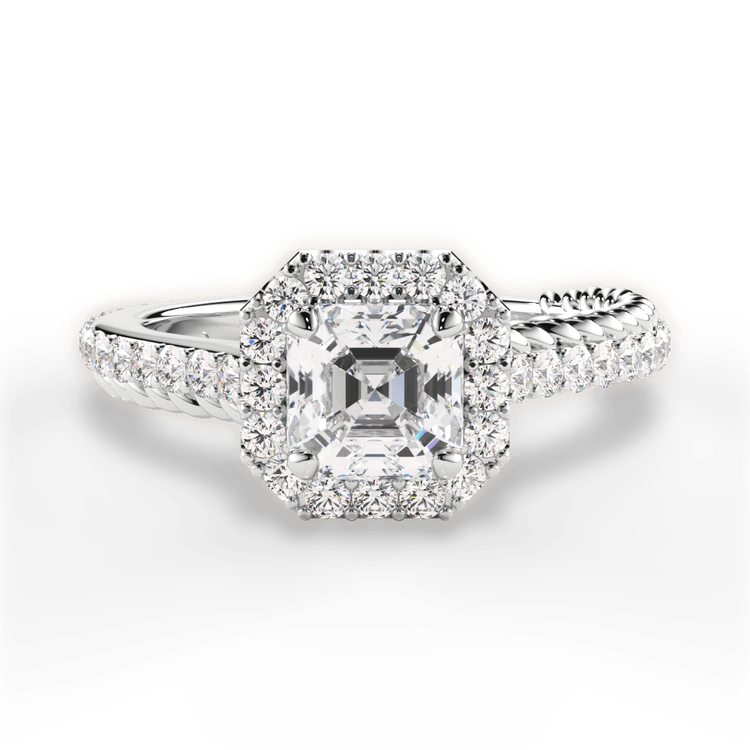 14kt White Gold/18kt White Gold/Platinum/asscher/top sku 1ASZ1520