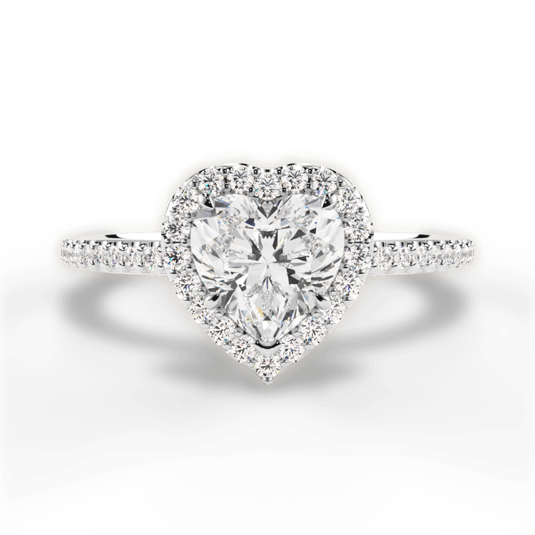 14kt White Gold/18kt White Gold/Platinum/heart/top sku 1HZ1396