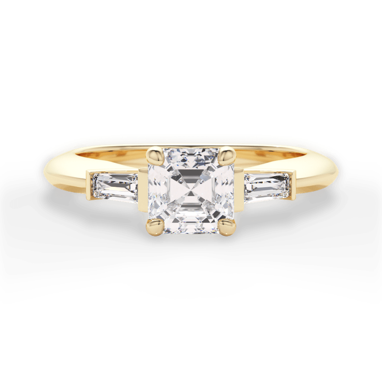 14kt Yellow Gold/18kt Yellow Gold/asscher/top sku 1ASZ1013