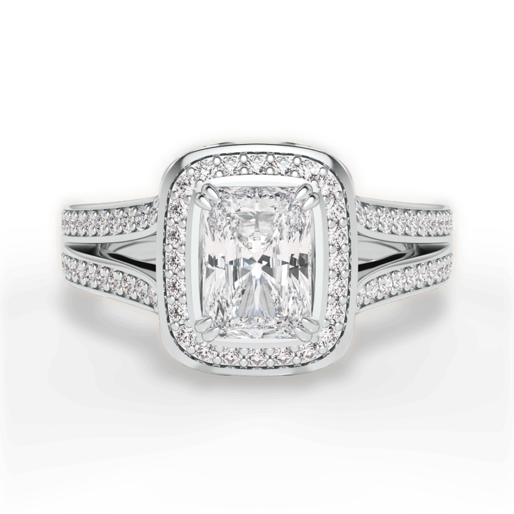 14kt White Gold/18kt White Gold/Platinum/radiant/top sku 1RAZ3152