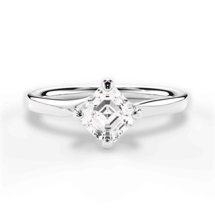 14kt White Gold/18kt White Gold/Platinum/asscher/top sku 1ASZ4765