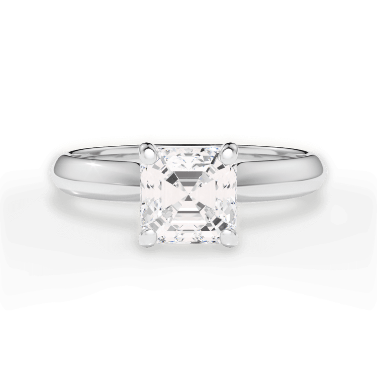 14kt White Gold/18kt White Gold/Platinum/asscher/top sku 1ASZ7261