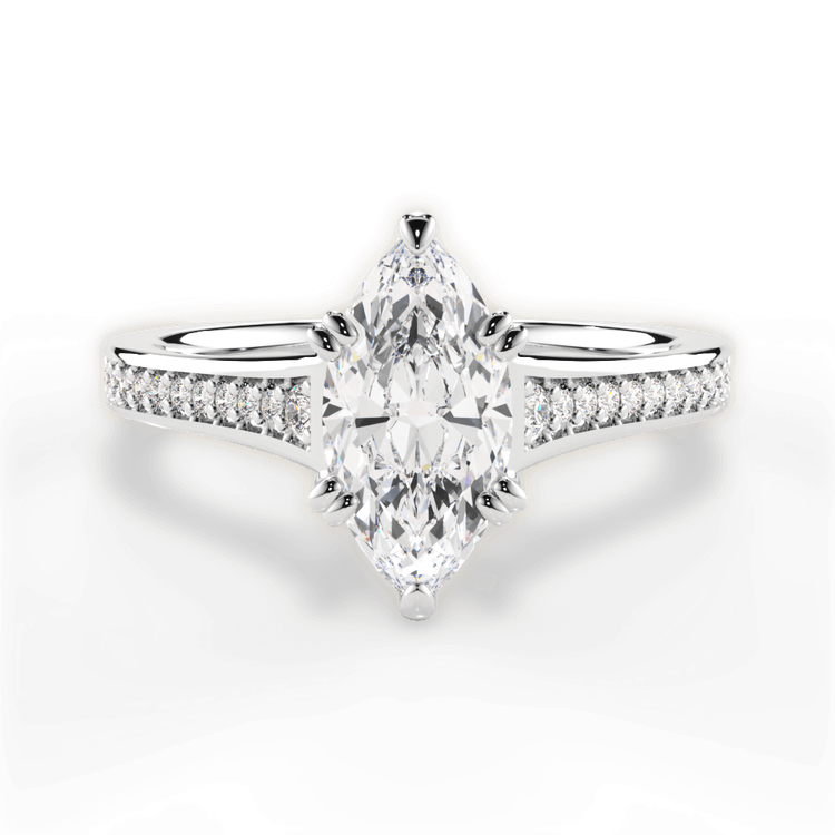 14kt White Gold/18kt White Gold/Platinum/marquise/top sku 1MZ2493