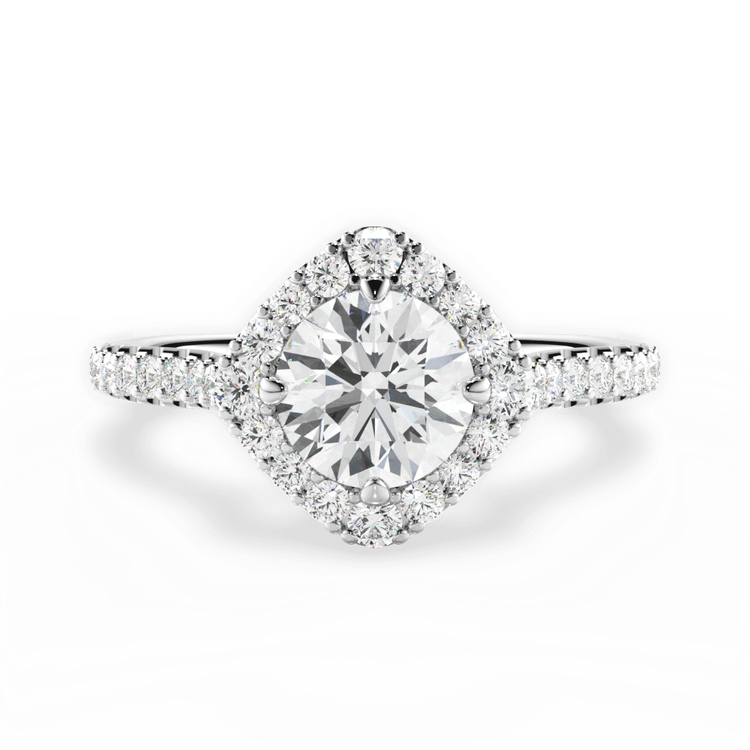 14kt White Gold/18kt White Gold/Platinum/round/top sku 1RZ1403