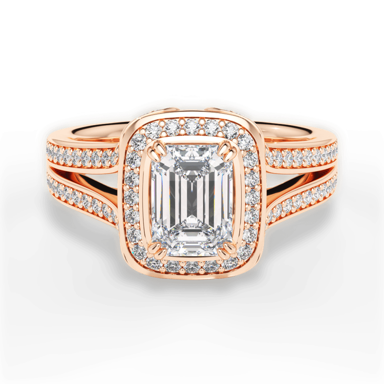 14kt Rose Gold/18kt Rose Gold/emerald/top sku 1ECZ3152