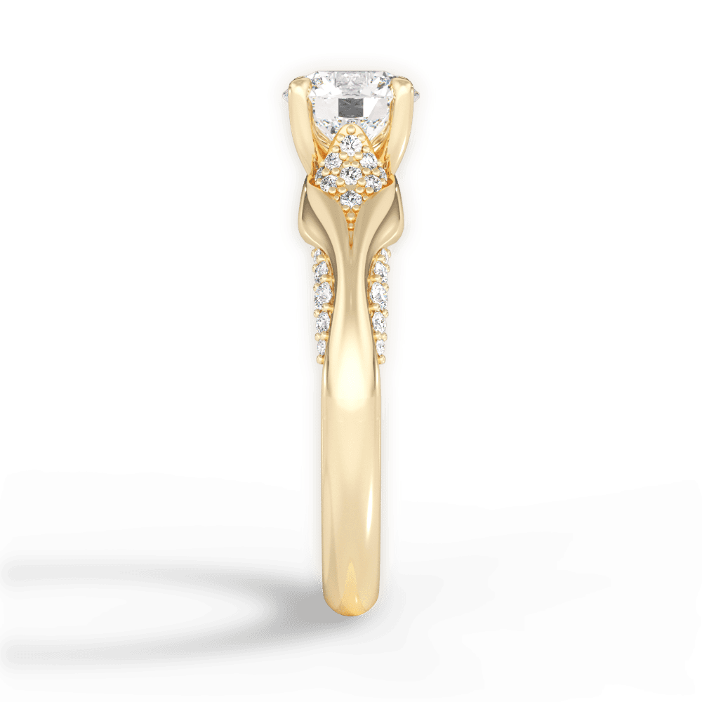 14kt Yellow Gold/18kt Yellow Gold/round/perspective