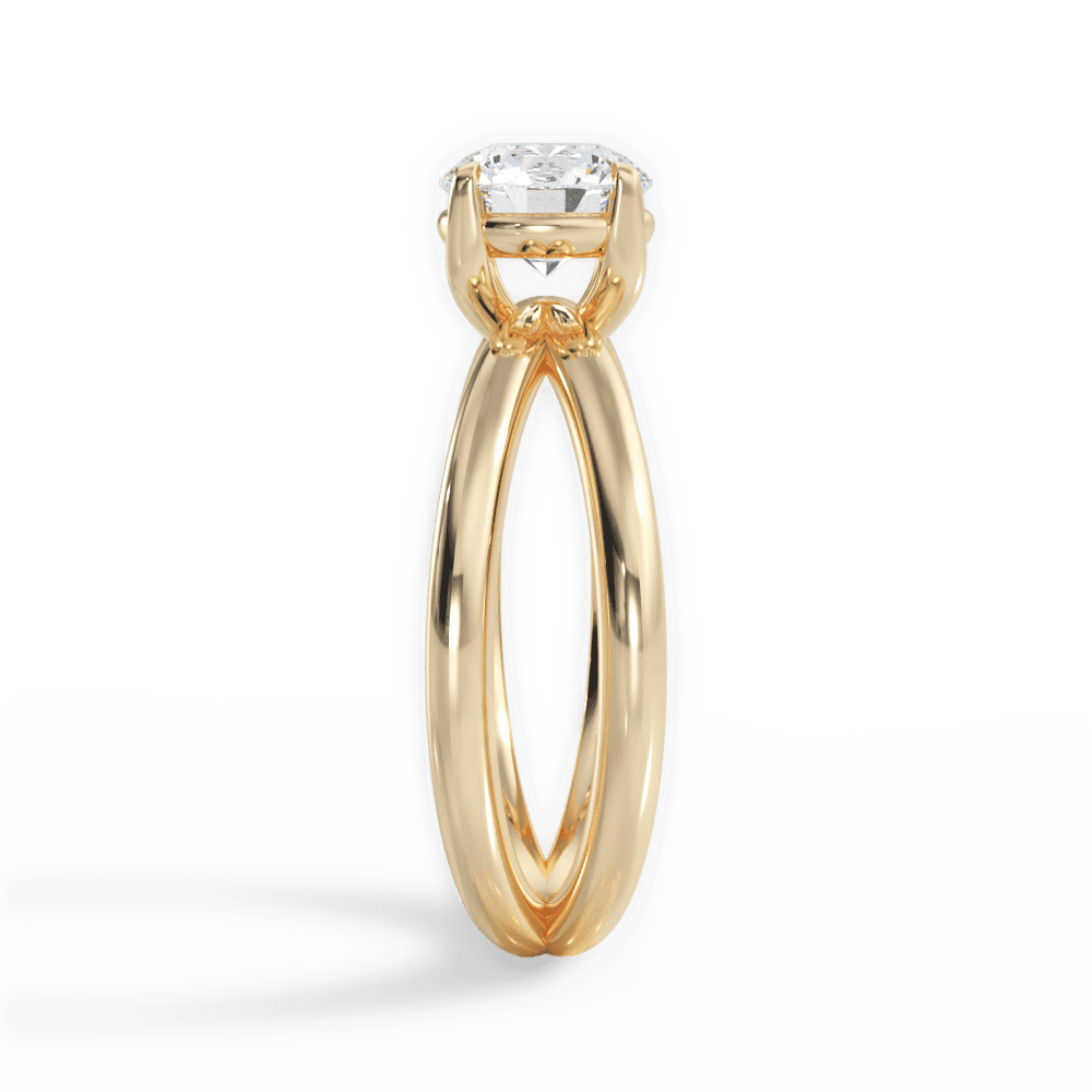 14kt Yellow Gold/18kt Yellow Gold/round/perspective