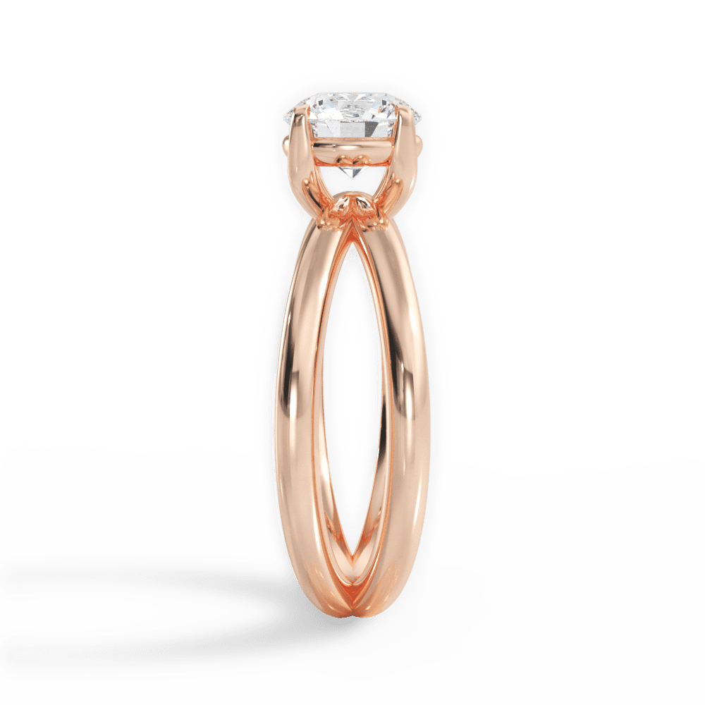 14kt Rose Gold/18kt Rose Gold/round/perspective